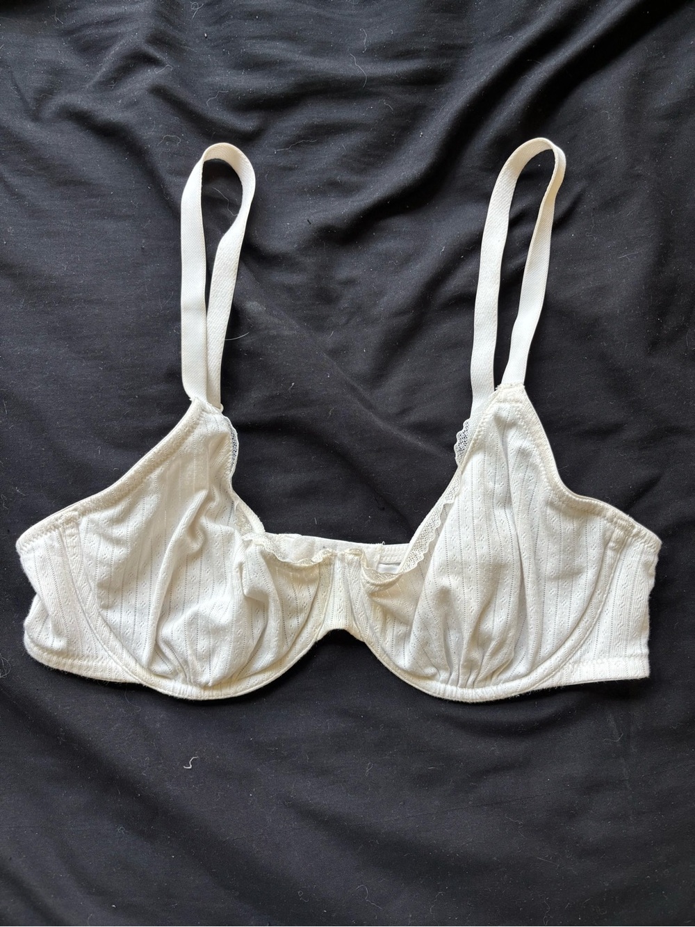 wild fable Ivory Underwire Ribbed Bra